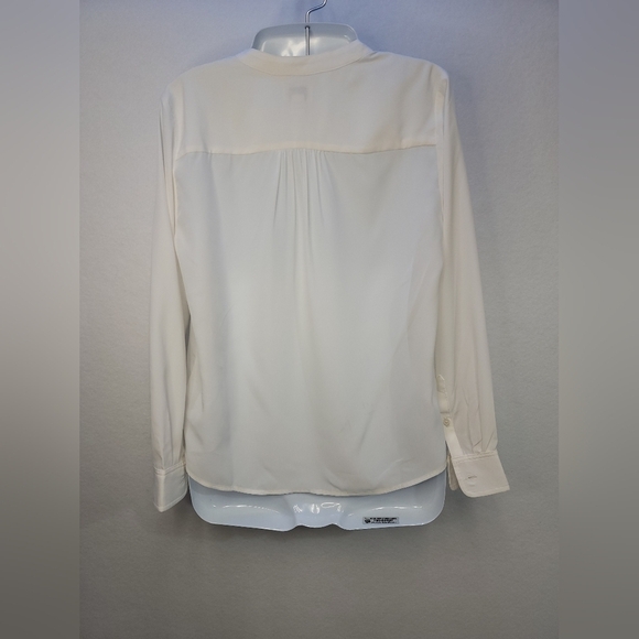 J.Crew Popover Placket Marine Salt Long Sleeve Blouse Size Petite XS - Picture 11 of 12